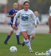 Mollie Valencia looks forward in the Belles' home win against Albion.