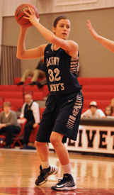 Katherine Wabler had career-best marks for points (13) and steals (4) at Olivet.