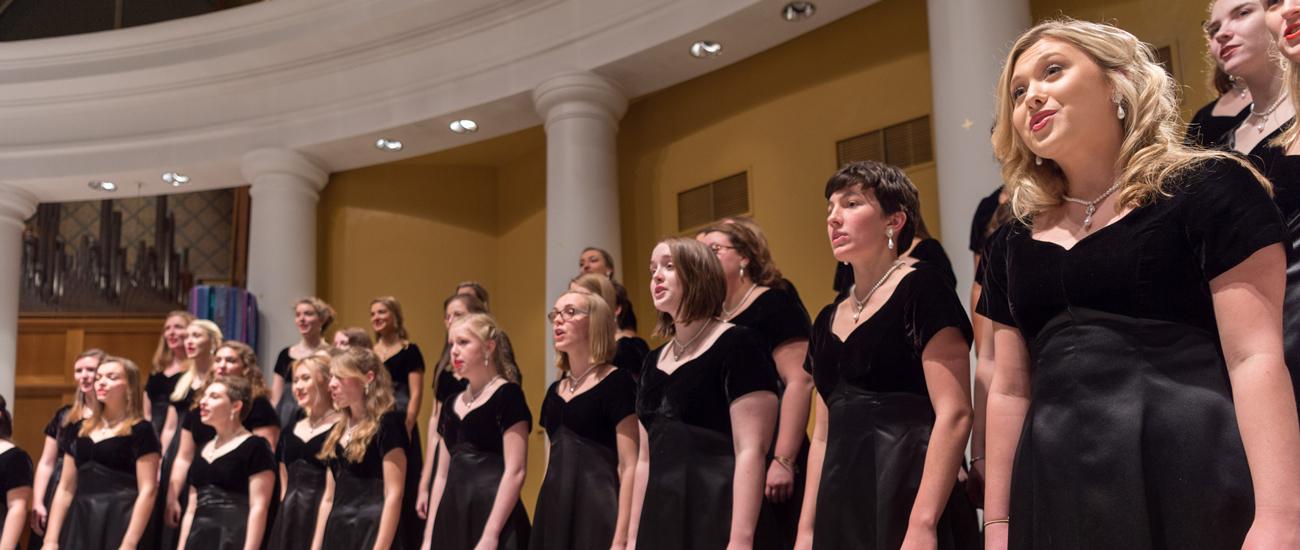 Choral performance at Saint Mary's College