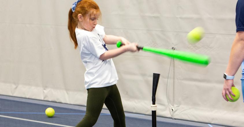 Softball fundamentals at SMC clinic