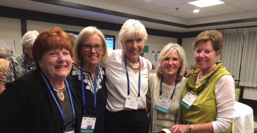 Susie Sevier Mackin ’69, Mary Ann Torell Juliano ’69, Pat Ward ’69, Dolly Powers Corbett ’69, Kate Garrity Leatherman ’69